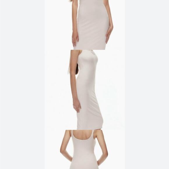 Copied - NWT Aritzia Wilfred Universe Stretch Bodycon Dress Midi Size LARGE - Picture 1 of 10